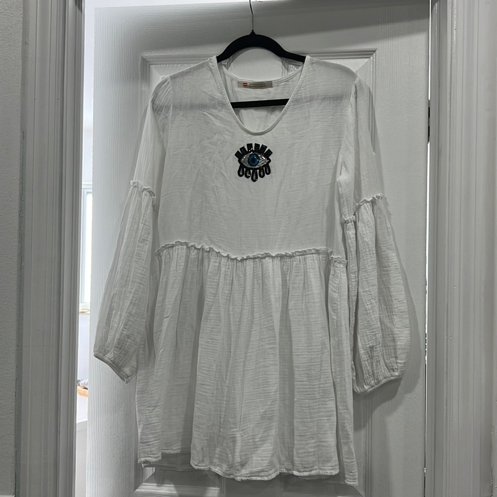 White tunic style dress/shirt